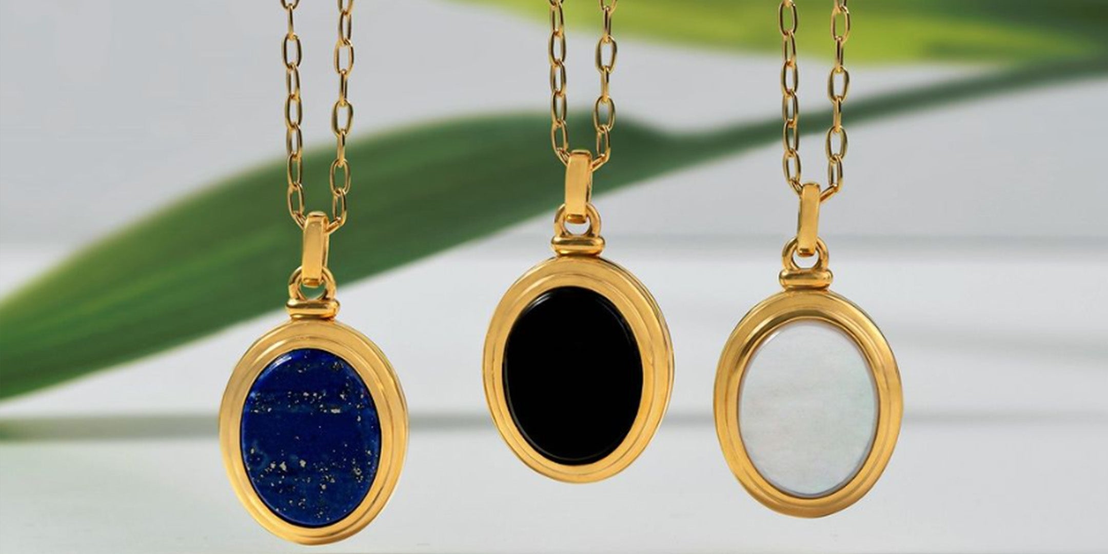 Gemstone Lockets Gold Plated