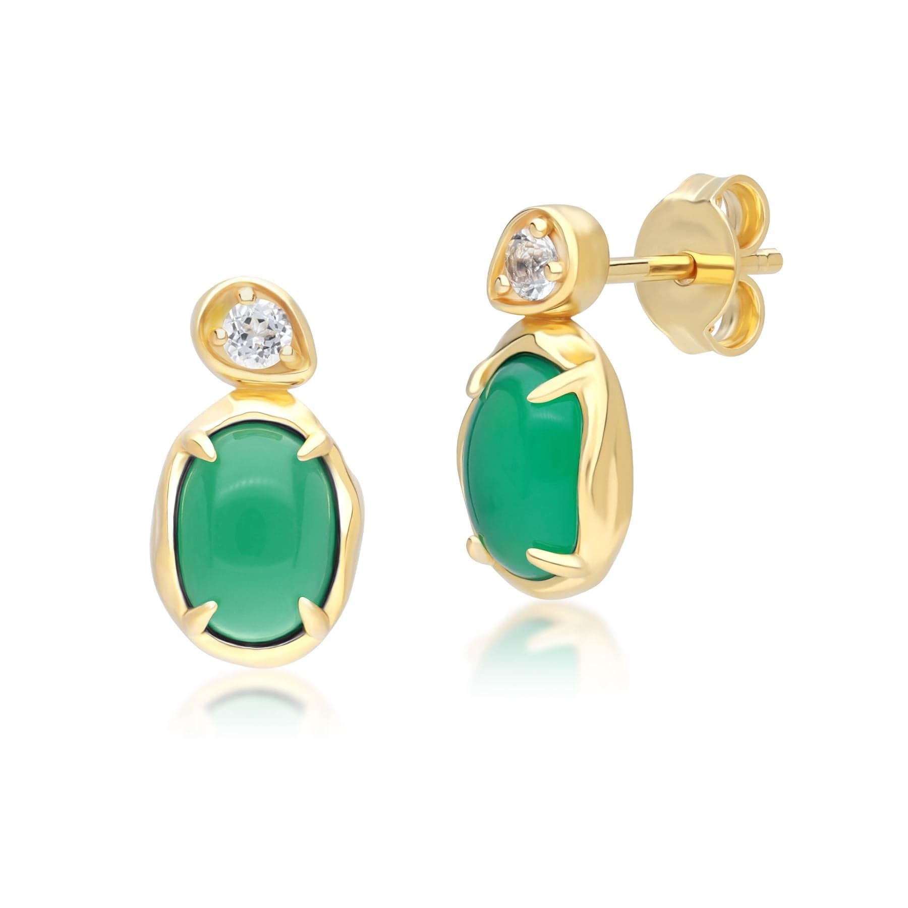 Green topaz earrings deals
