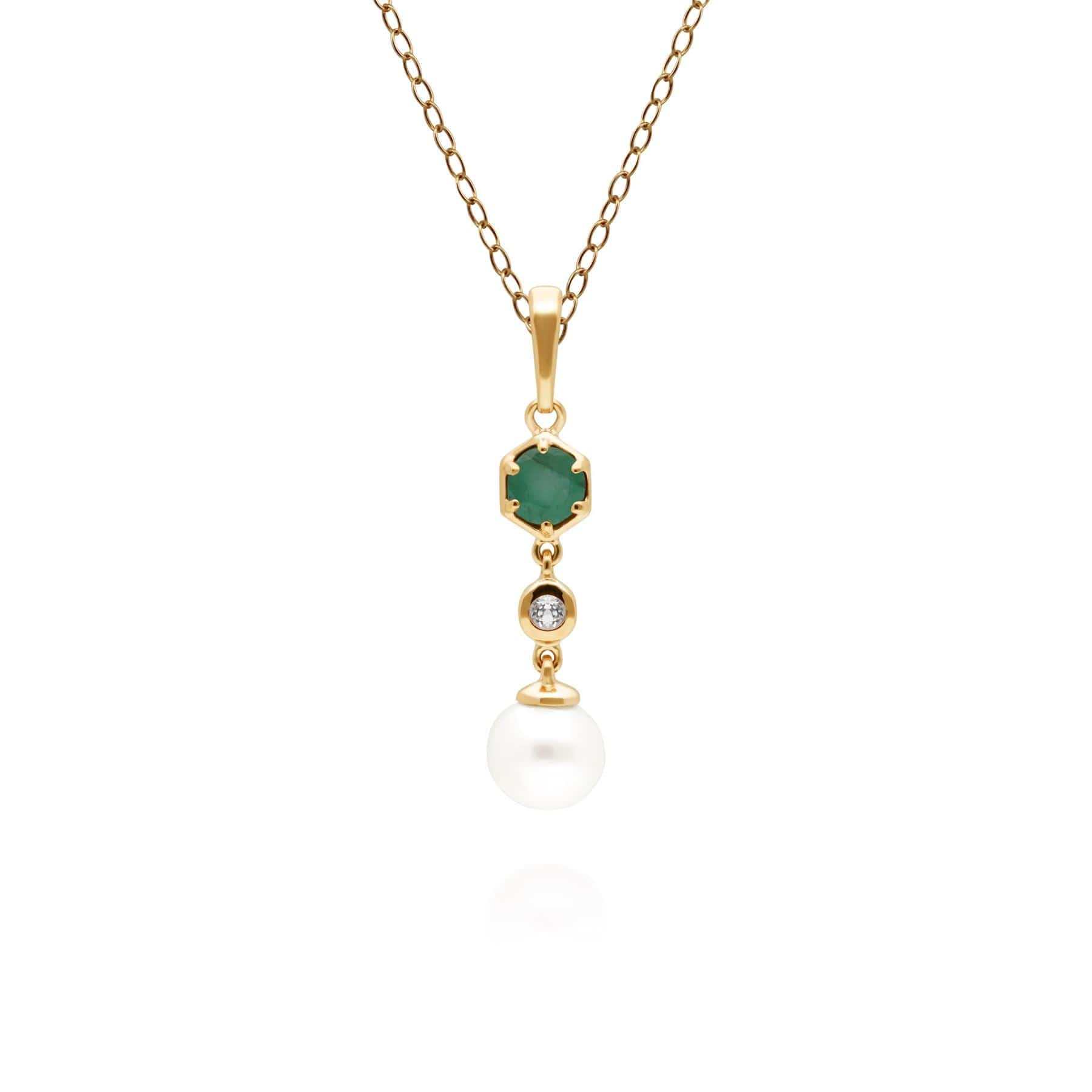 Modern on sale emerald necklace