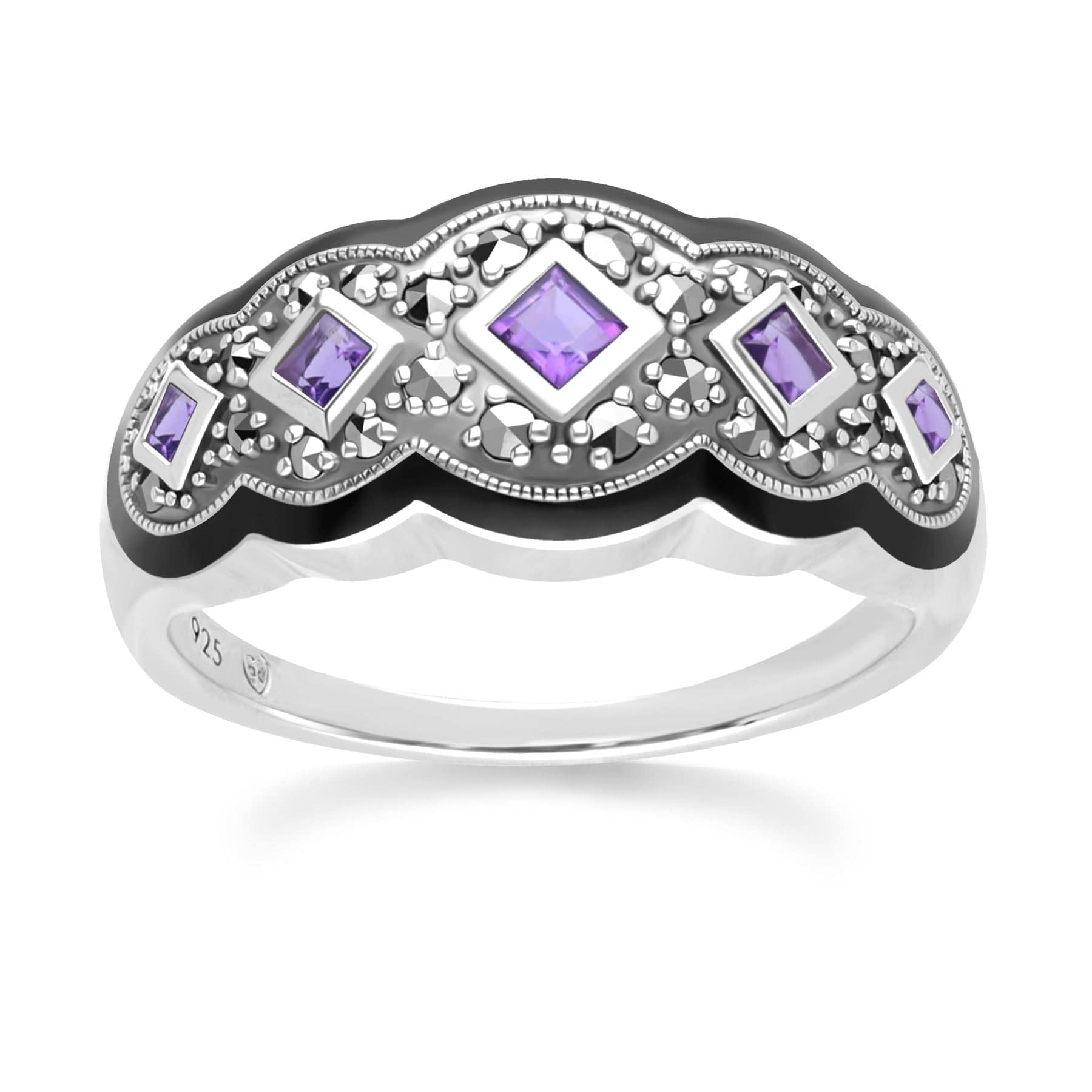 White gold amethyst ring australia cheap