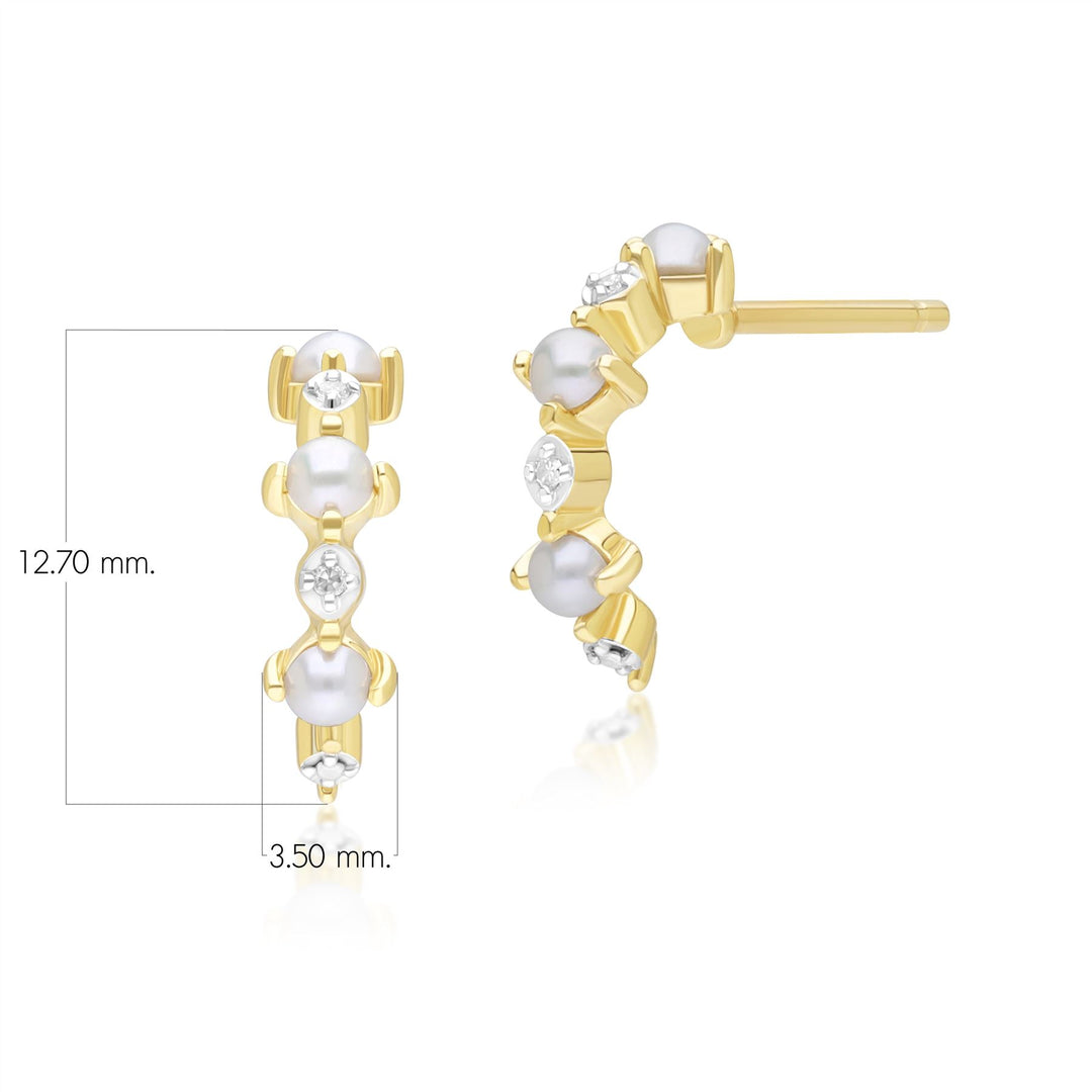 classic-pearl-diamond-half-eternity-hoop-earrings-in-9ct-yellow-gold-135e1884019 Flatlay