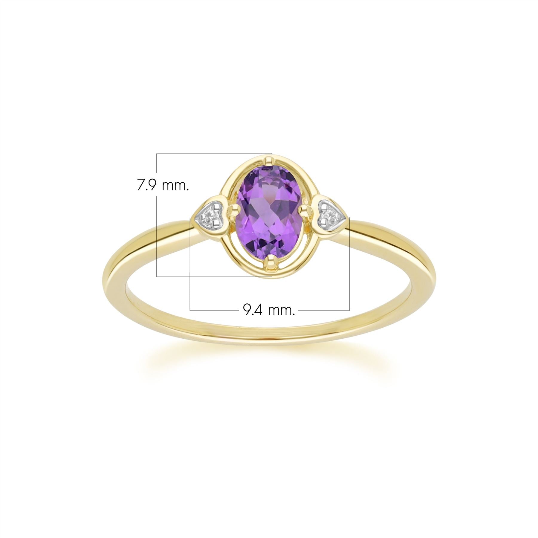 classic-oval-amethyst-diamond-heart-ring-in-9ct-yellow-gold-135r2138019 Dimensions