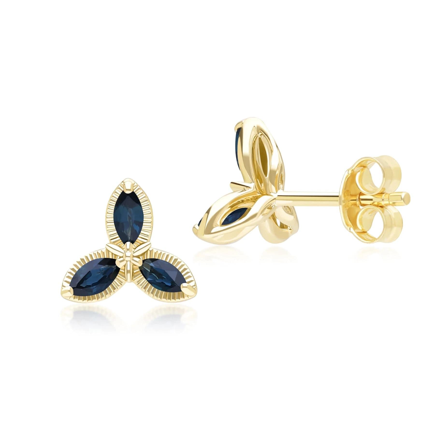 floral-marquise-sapphire-stud-earrings-in-9ct-yellow-gold-132e2931019 Side