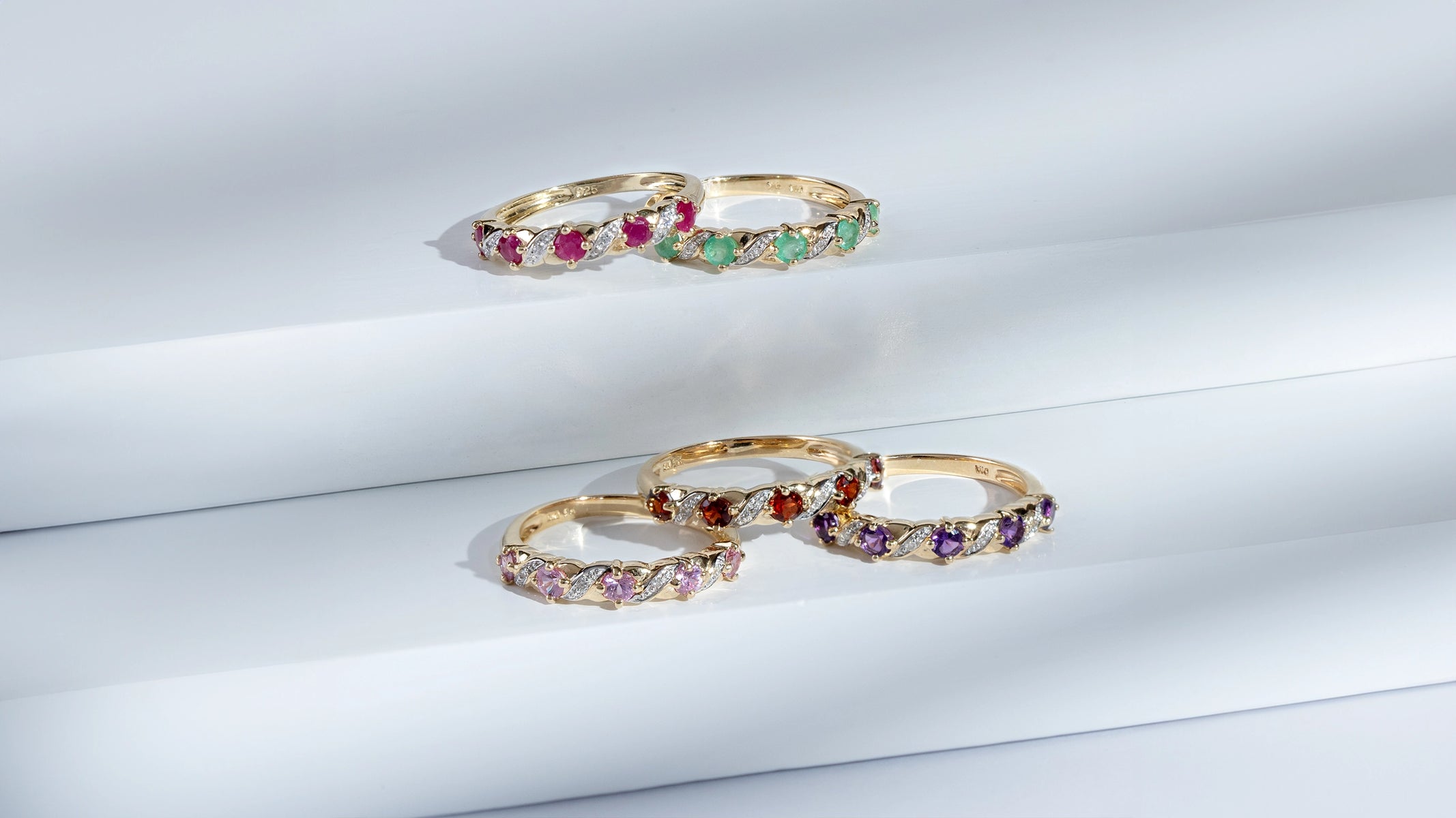 Garnet eternity ring yellow gold discount