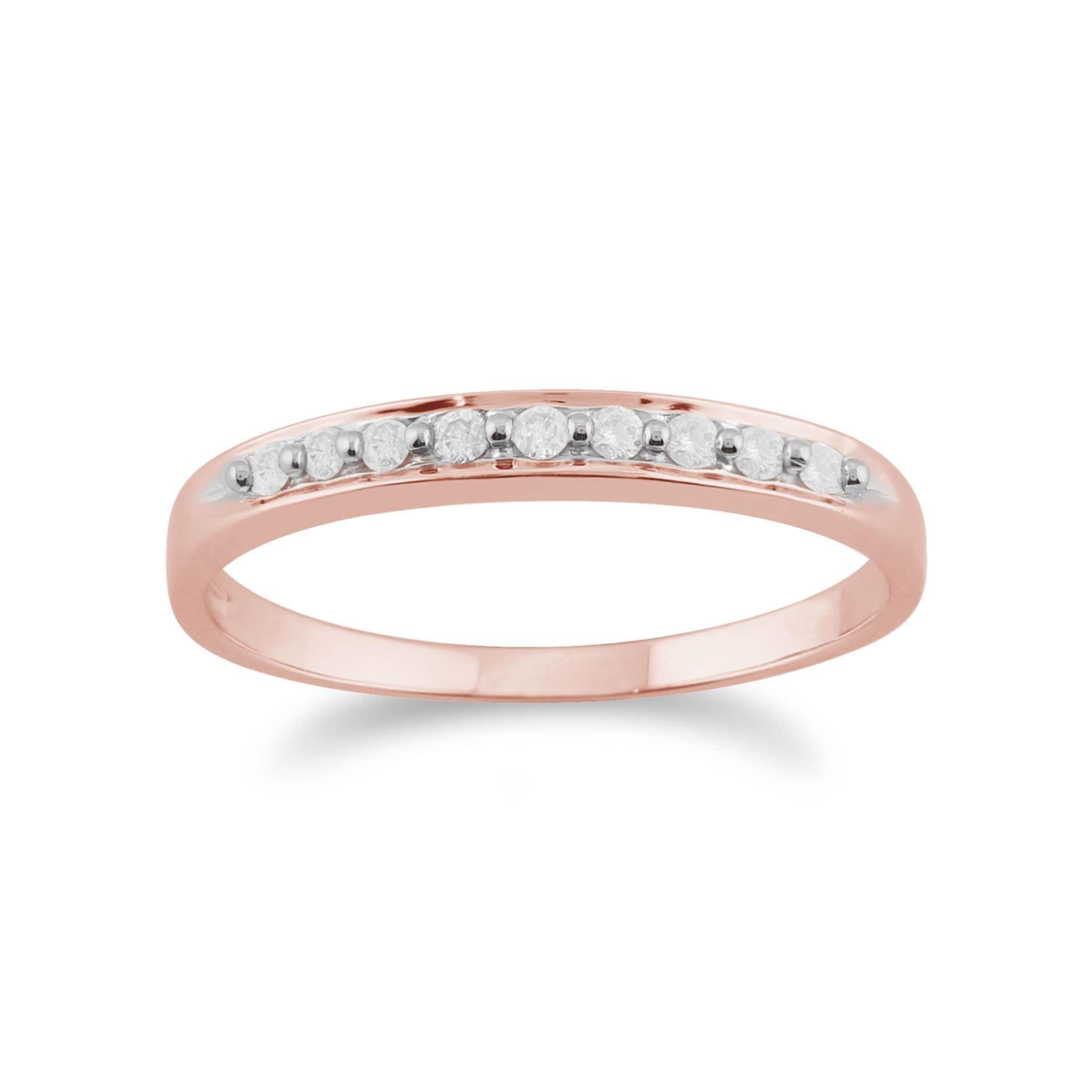 Classic Round Diamond Eternity Ring in 9ct Rose Gold