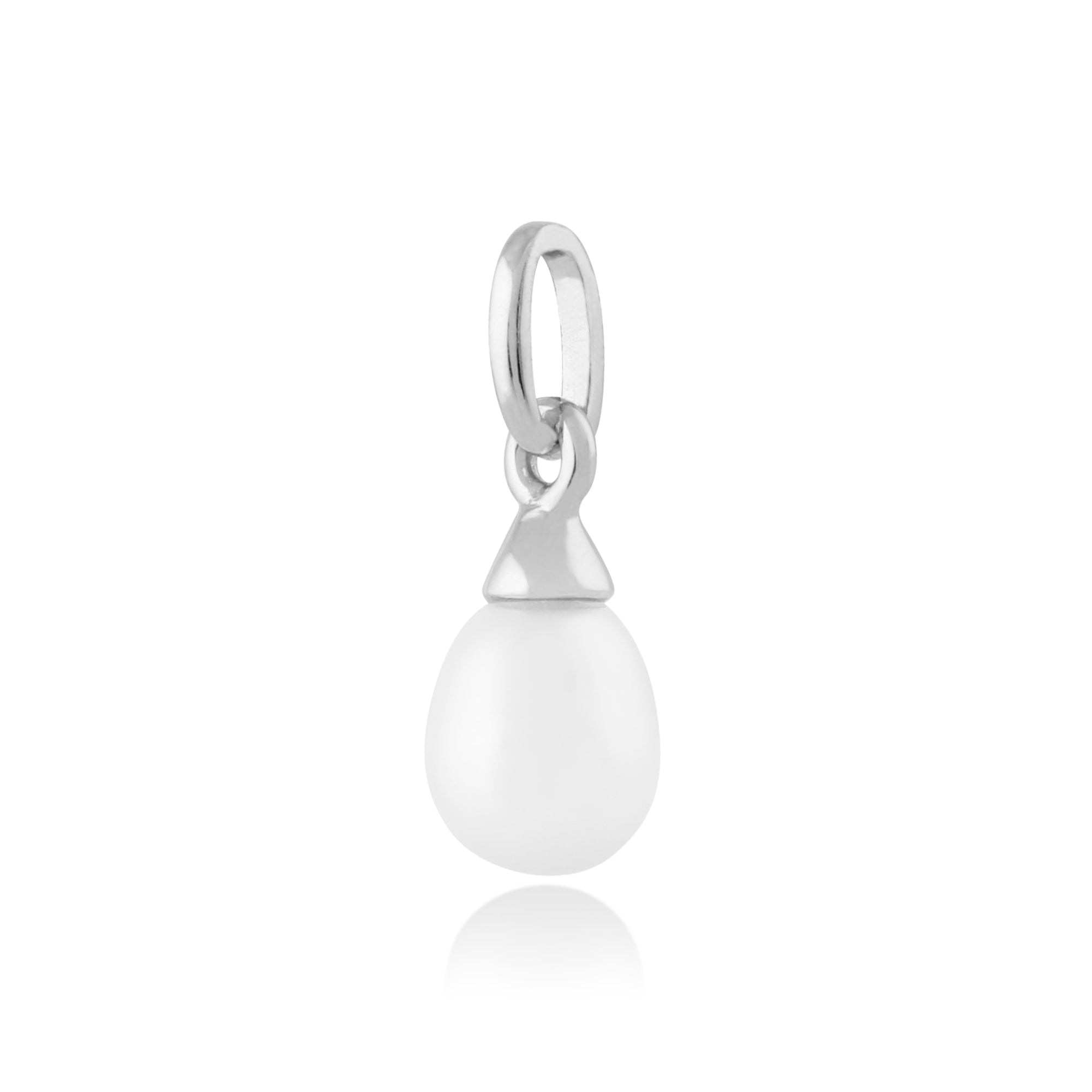 117P0098019 Classic Freshwater Pearl Pendant in 9ct White Gold 2
