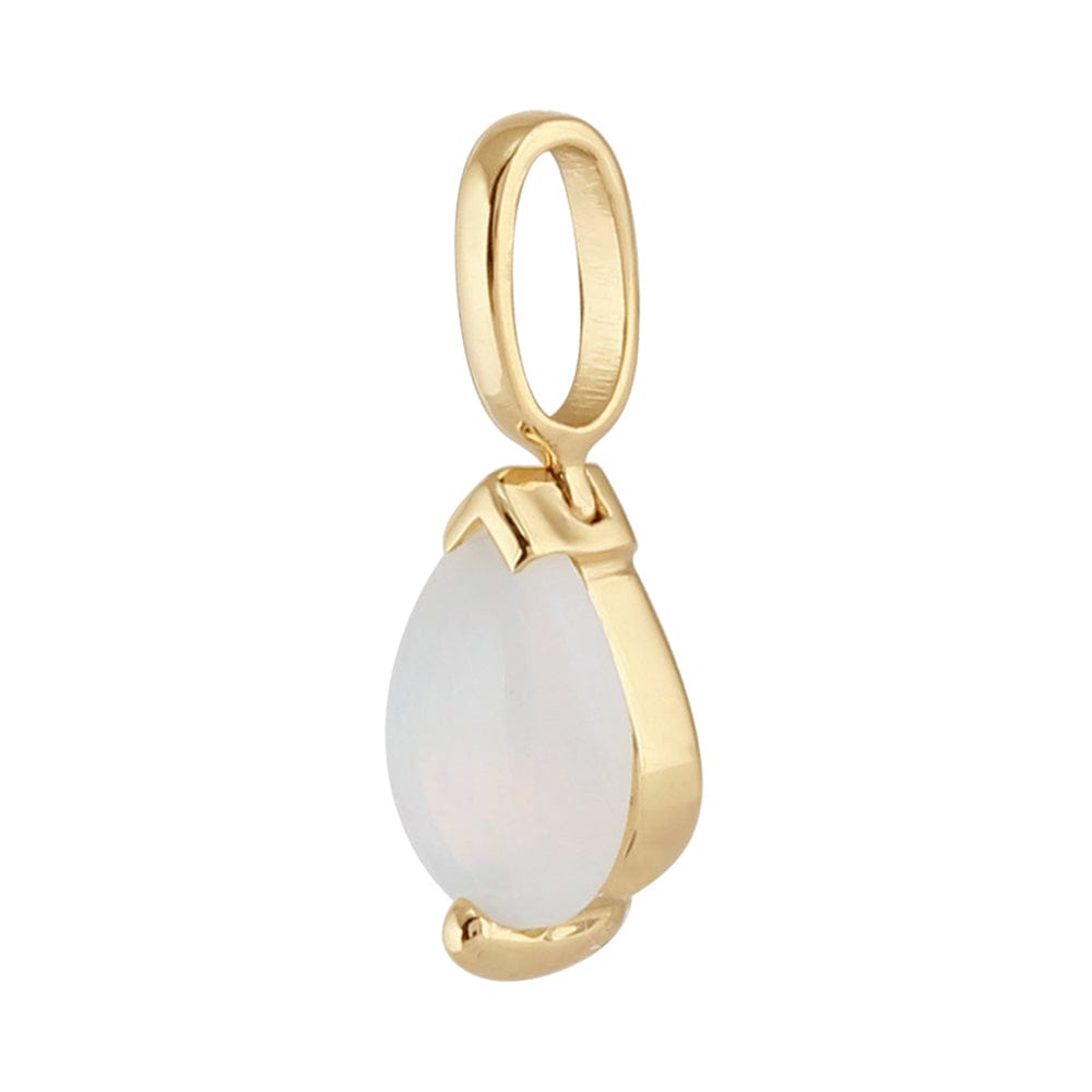 27023 Classic Pear Opal Pendant in 9ct Yellow Gold 2