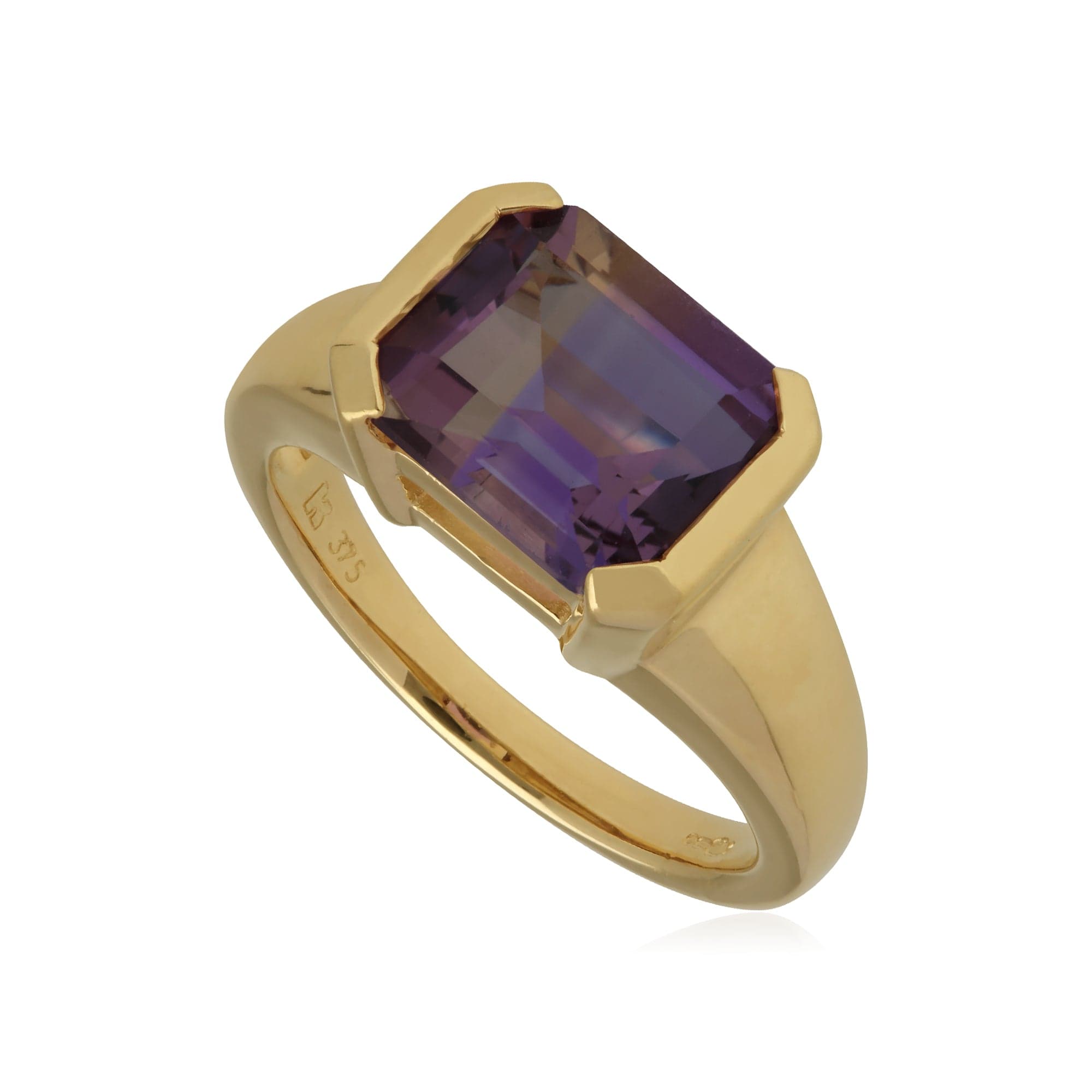 T1007R4020 Kosmos Ametrine Cocktail Ring in 9ct Yellow Gold 1