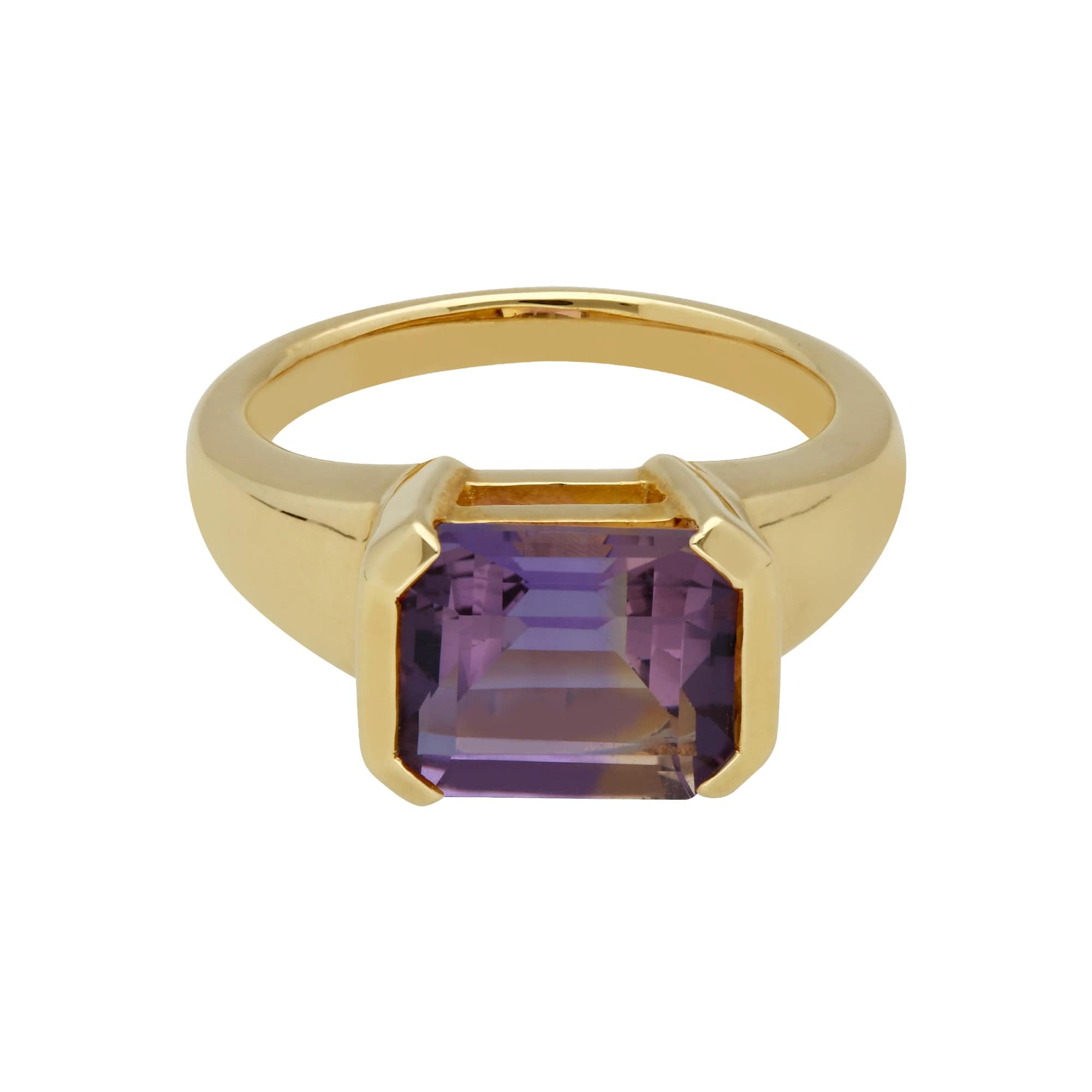 T1007R4020 Kosmos Ametrine Cocktail Ring in 9ct Yellow Gold 2