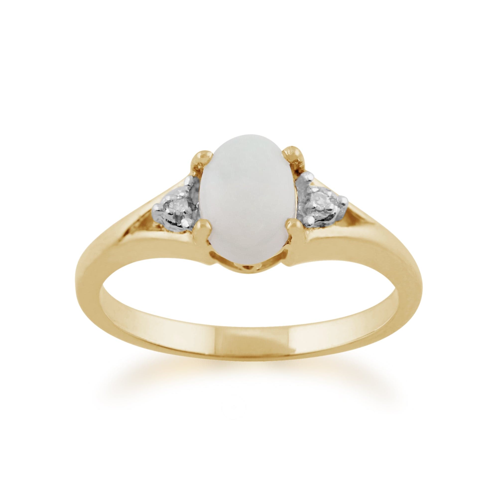 Opal & Diamond Ring in 9ct Gold