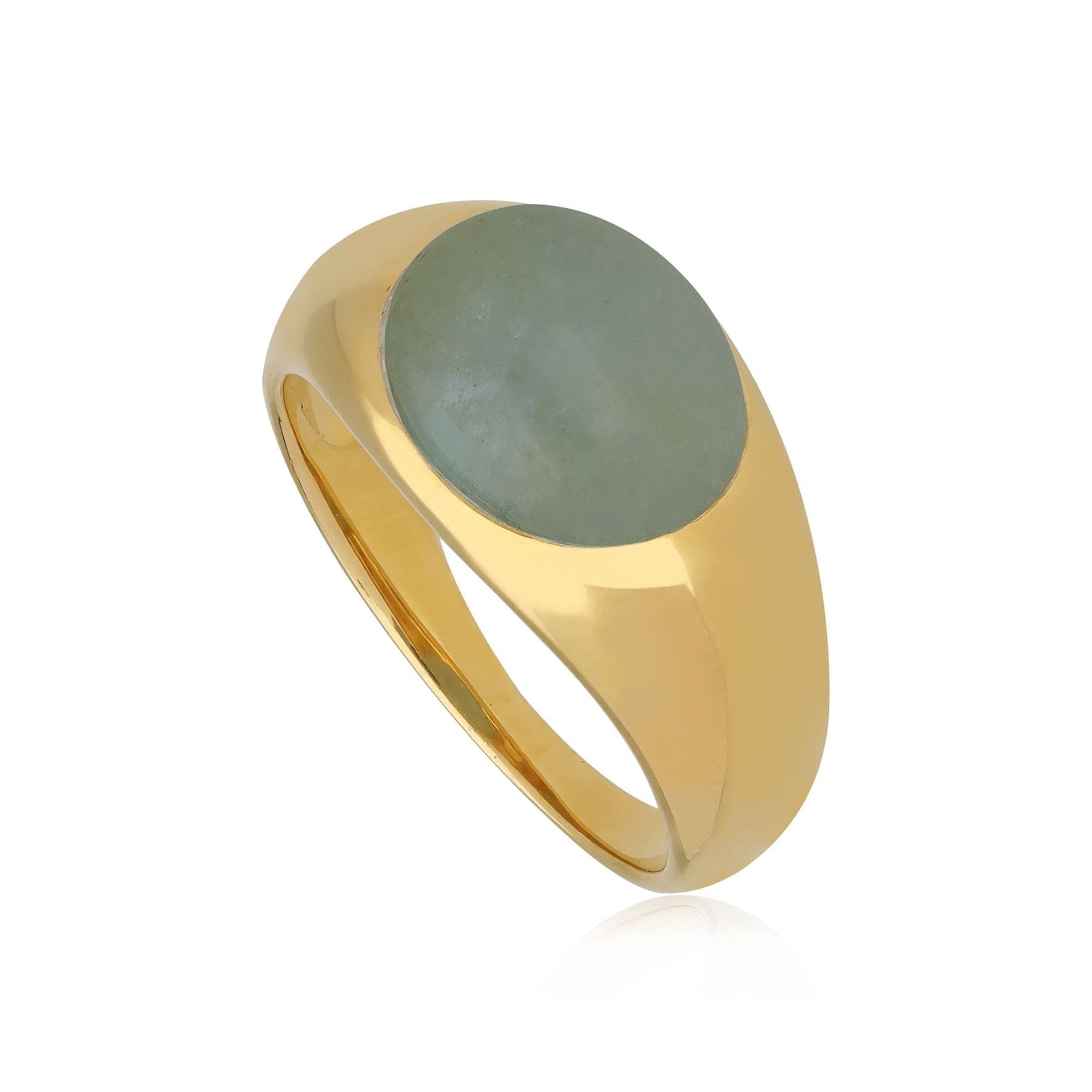 T1053R900618 Kosmos Emerald Cocktail Ring in Gold Plated 925 Sterling Silver 1