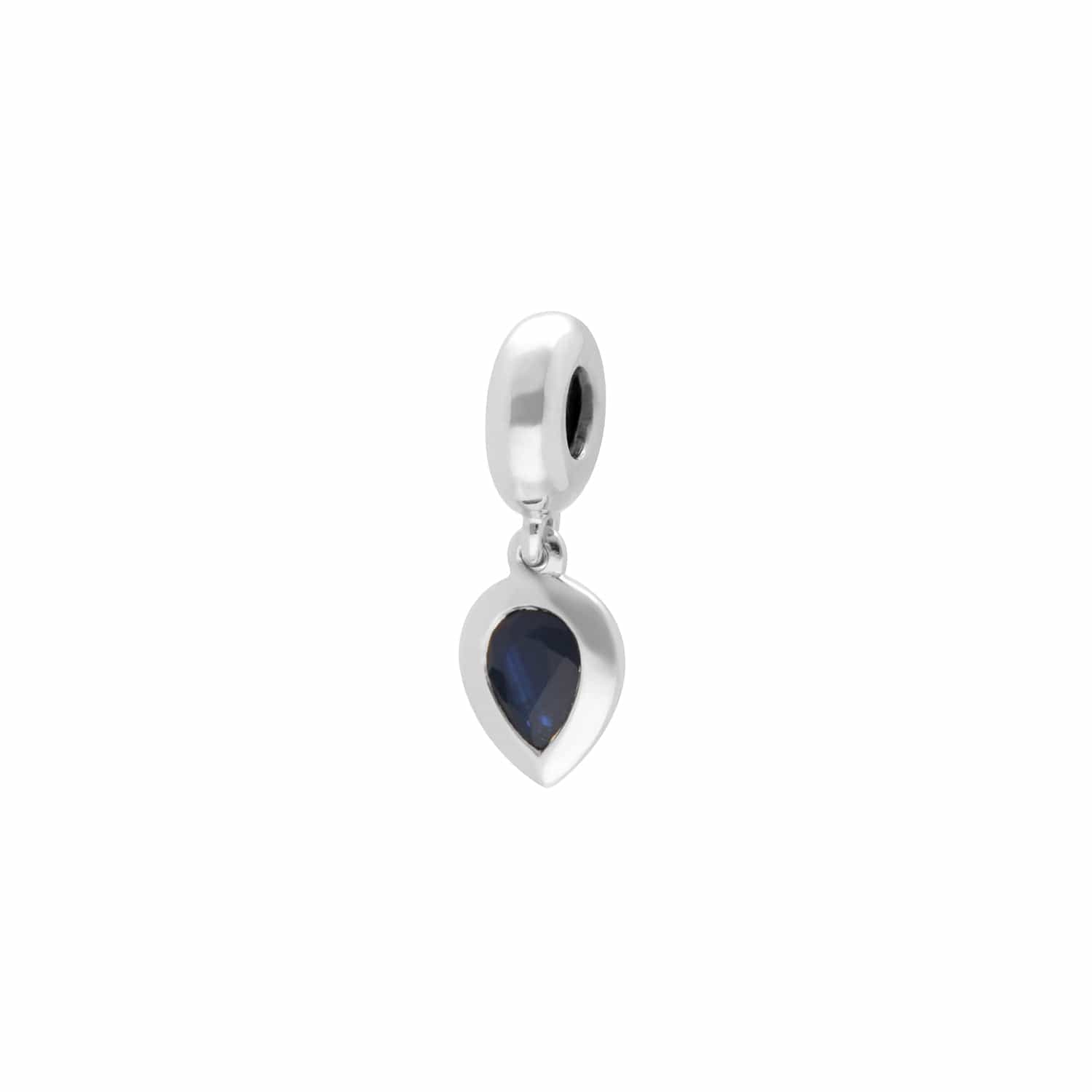 Sterling Silver Sapphire Charm