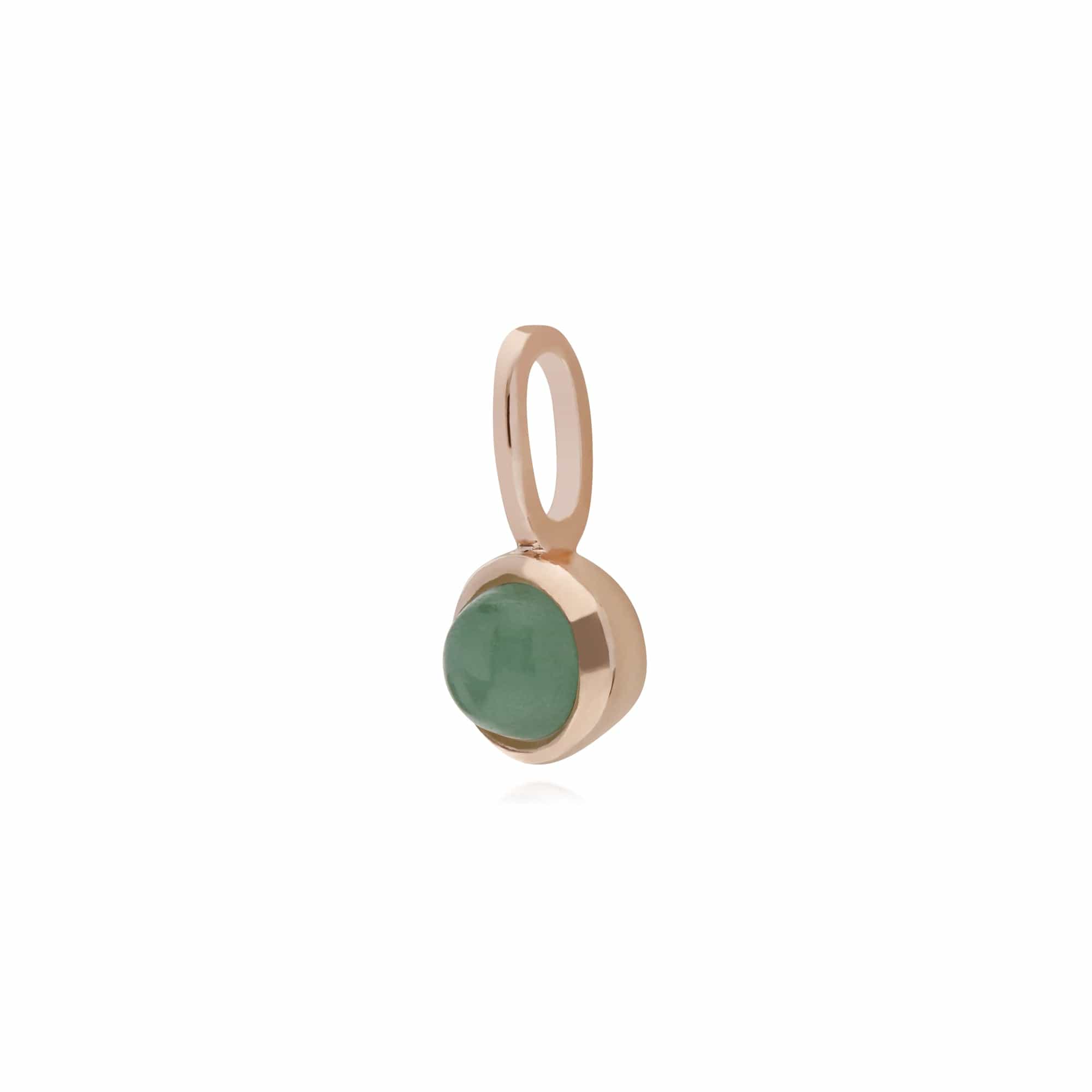 270P025904925 Gemondo Rose Gold Plated Sterling Silver Jade Charm 2