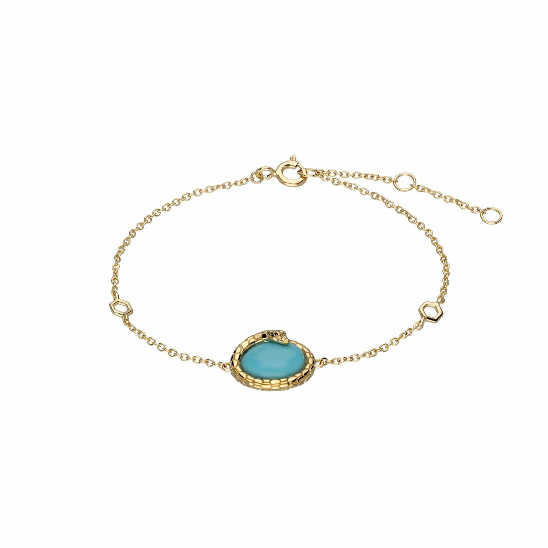 ECFEW™ Turquoise Winding Snake Bracelet