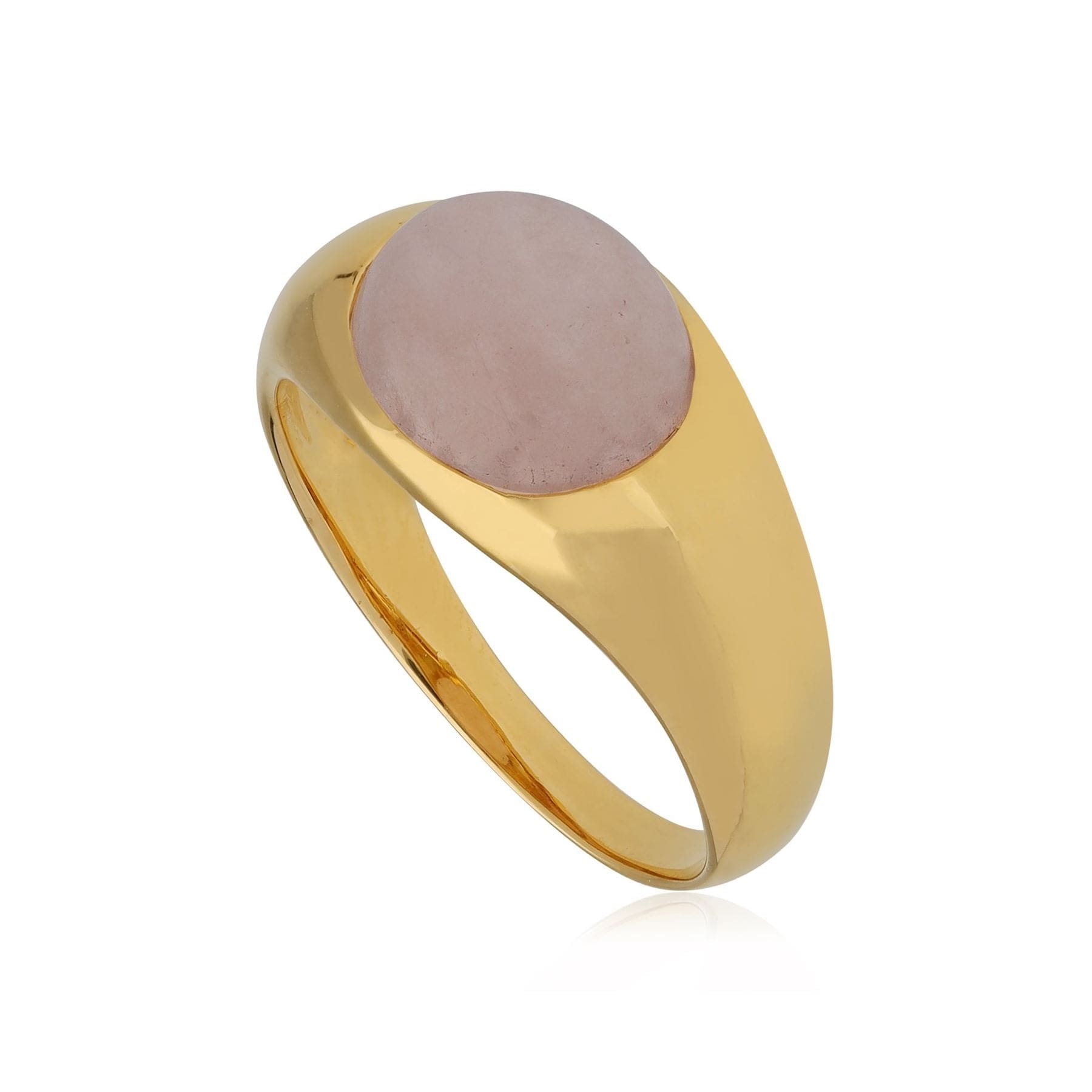 T1053R90W8 Kosmos Morganite Cocktail Ring in Gold Plated Sterling Silver 1