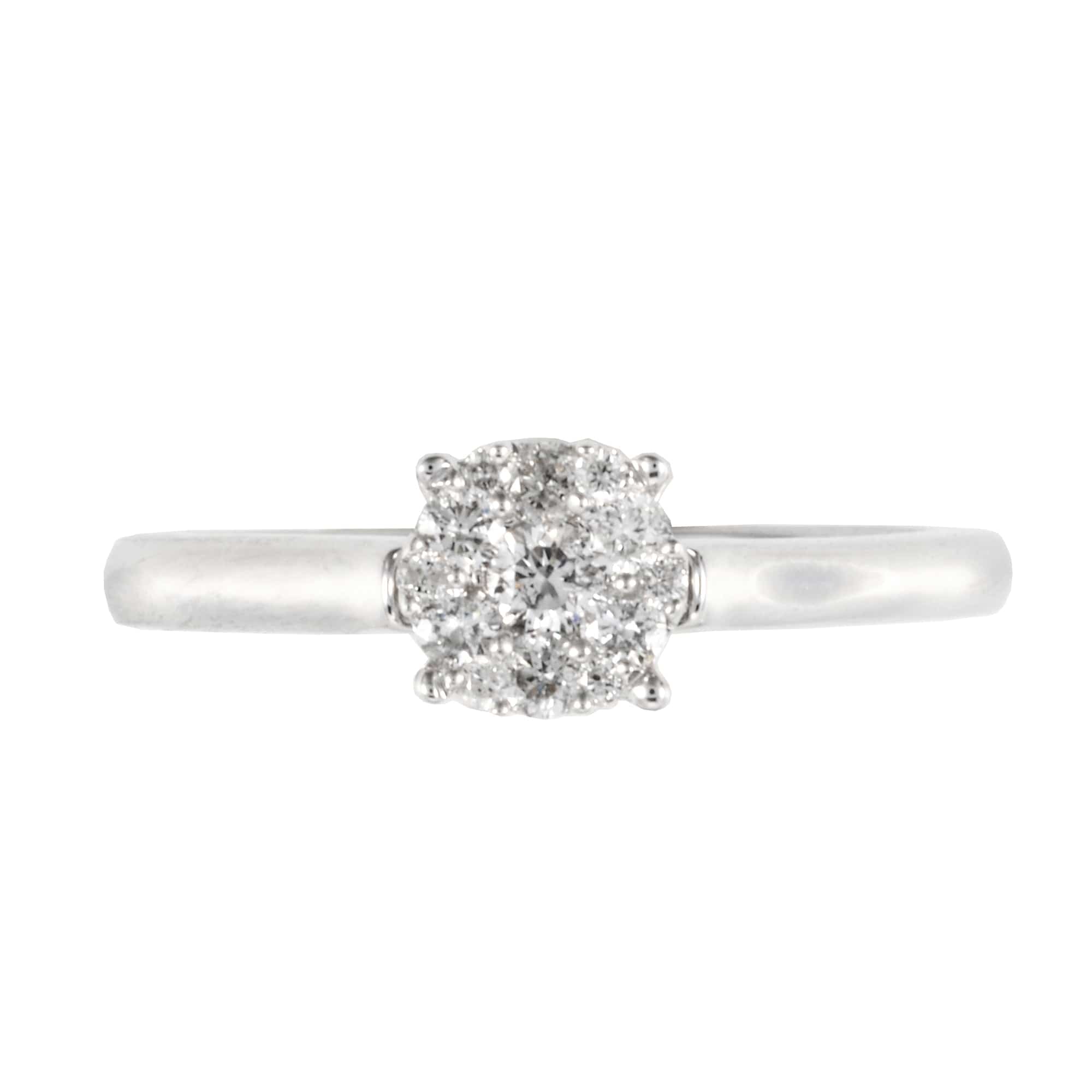 RG030218A Classic Round Diamond Solitaire Ring in 18ct White Gold 2